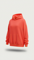 Neon Vermillion Oversized Hoodie