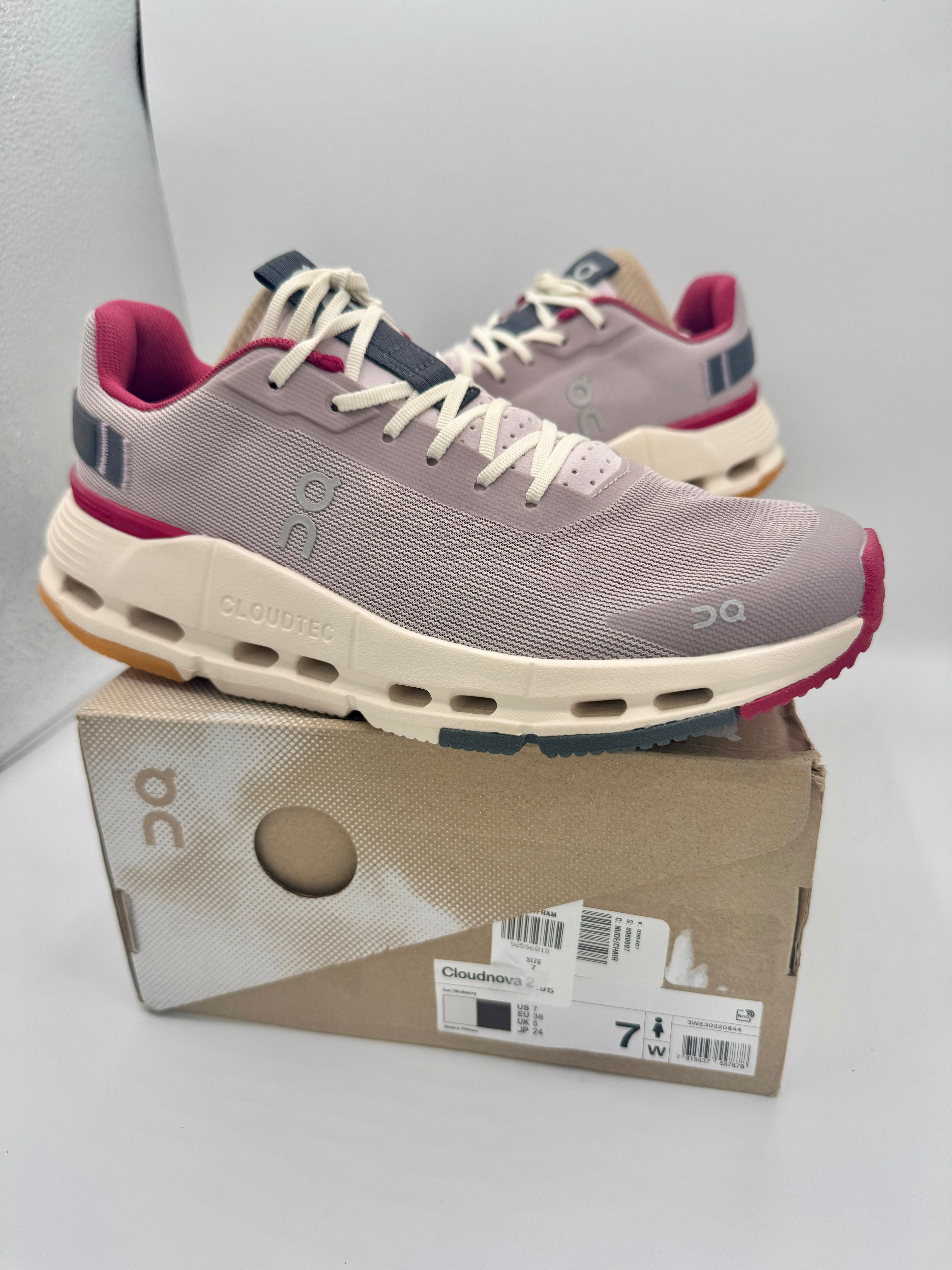 On Cloudnova Form 2 Sneakers Women’s Running Shoes - Fade / Orchid