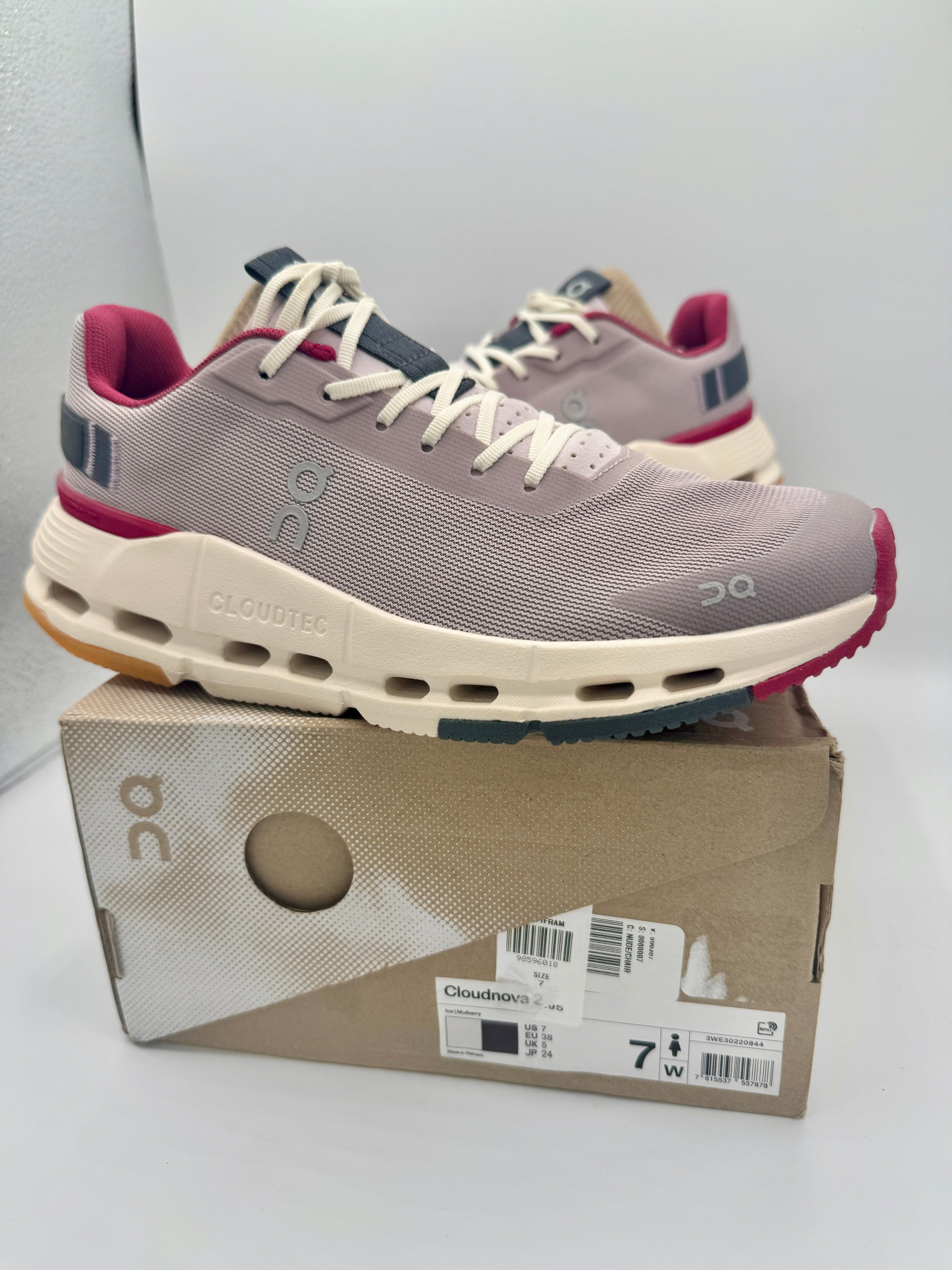 On Cloudnova Form 2 Sneakers Women’s Running Shoes - Fade / Orchid