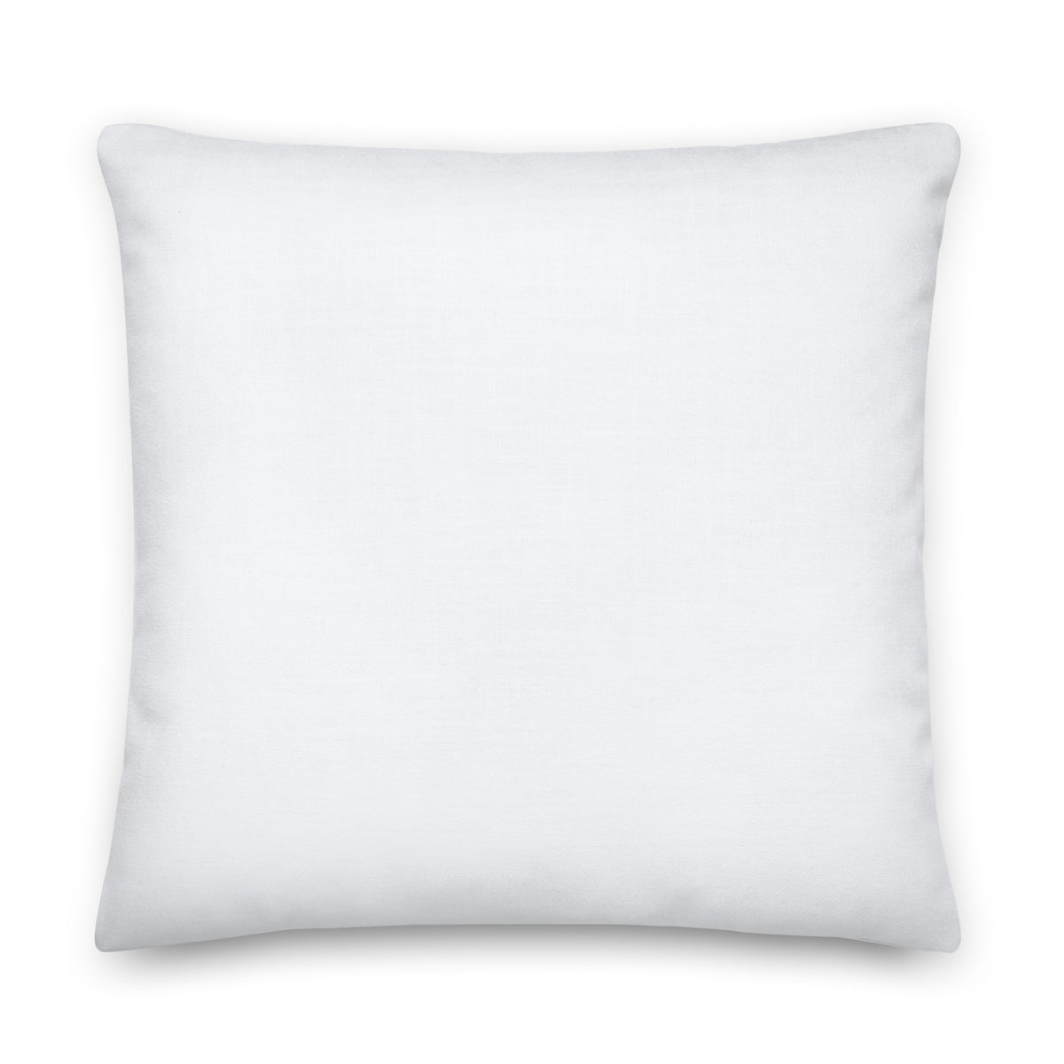 All-over print 22x22-inch throw pillow featuring the phrase "For God So Loved the World" from Proverbs 3:5, by Tristan's Outlet.
