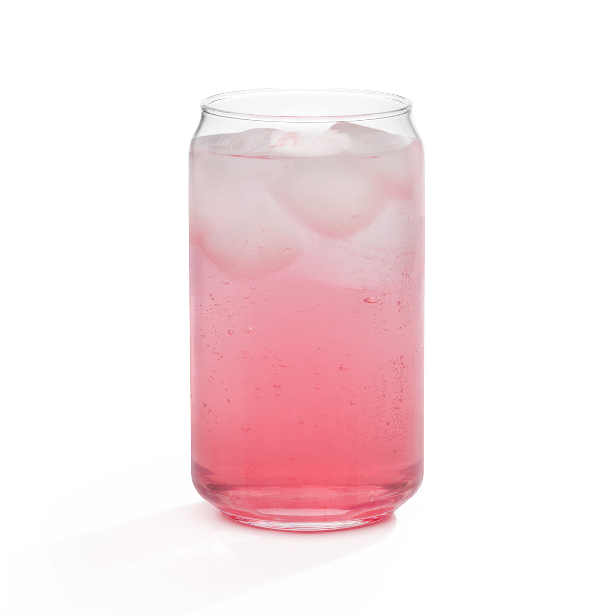 16 oz glass can from Tristan's Outlet Faith Collection, featuring a can-shaped design with detailed artwork on a clear glass.