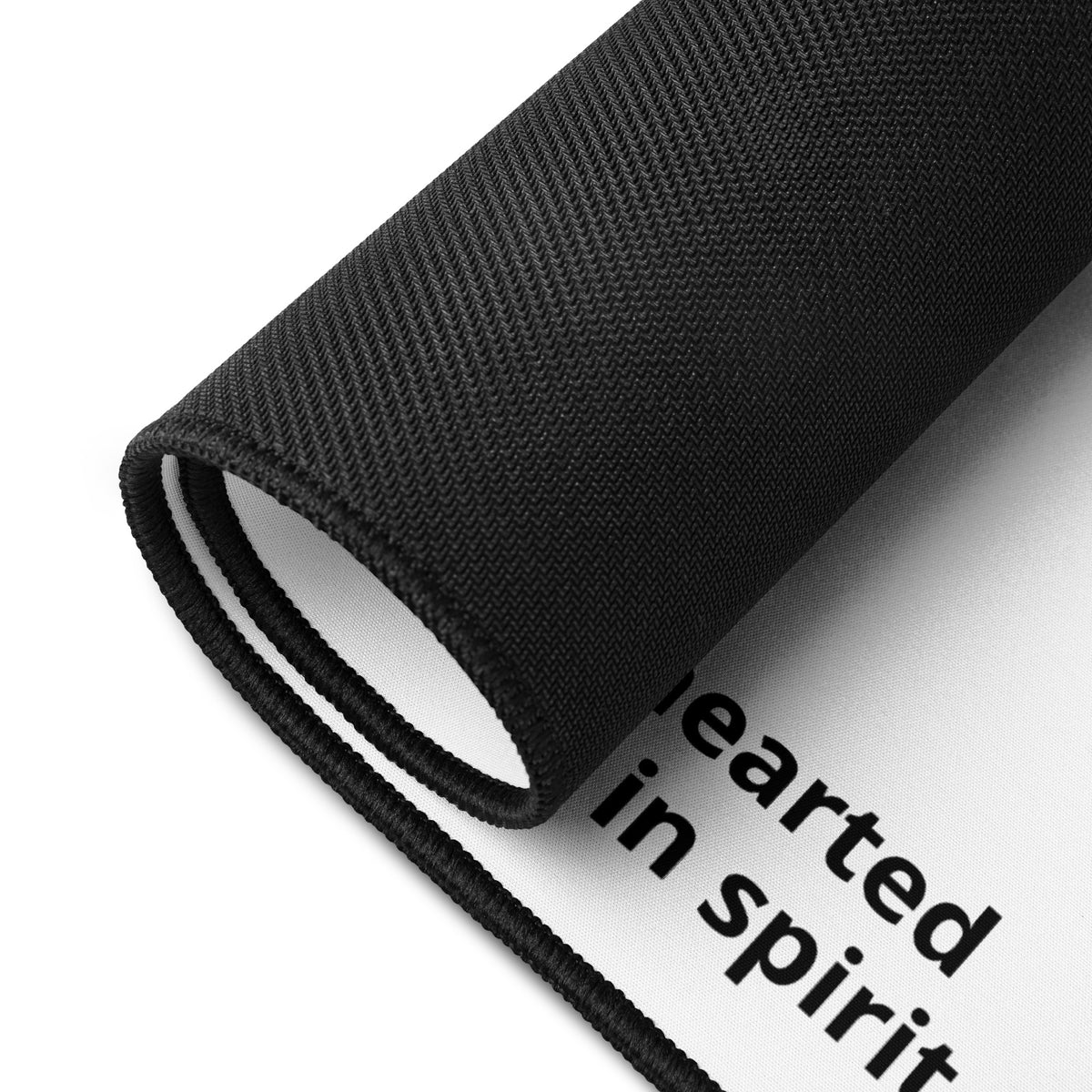 Black gold cross desk mat from Tristan's Outlet featuring an inspirational design, ideal for office or workspace decor.