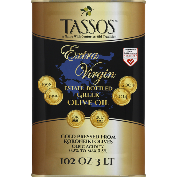 Tassos Olive Oil, Extra Virgin, Estate Bottled, Greek