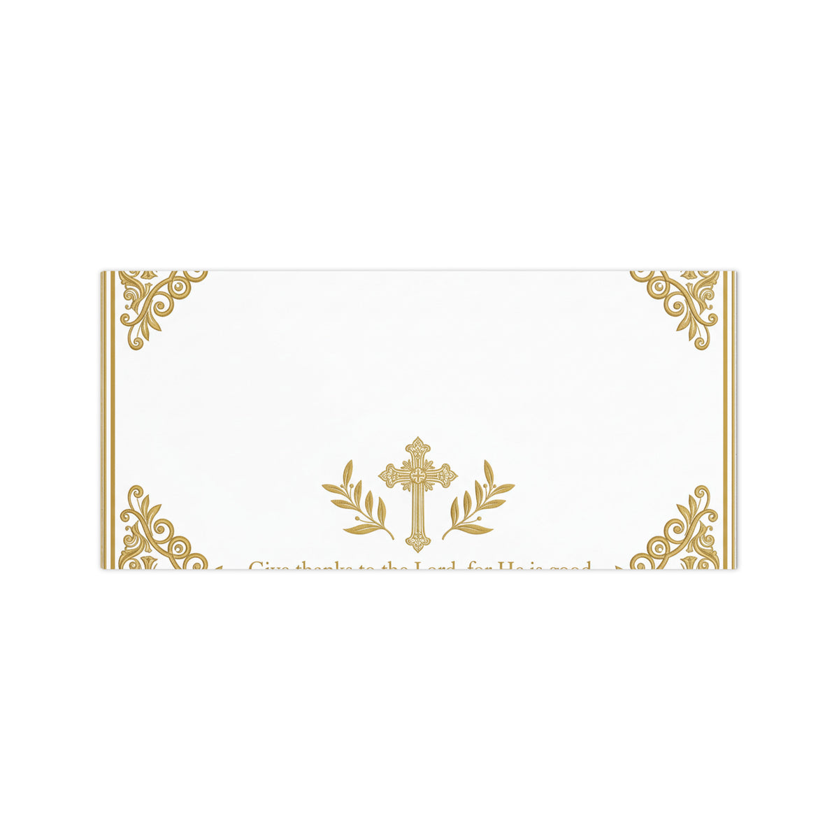 White Psalm 107:1 Notepad by Tristan's Outlet with magnetic back, 4.25x9 inches, featuring a gratitude-themed scripture design.