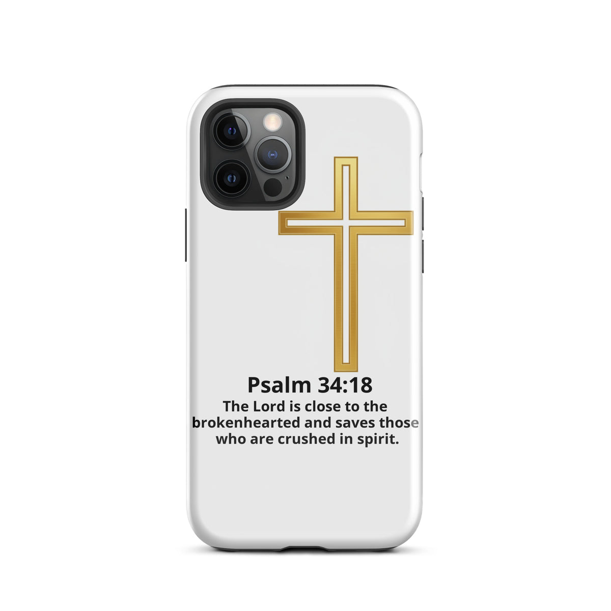 Glossy graphic print Tough iPhone 12 Pro case by Tristan's Outlet, showcasing a durable, stylish protective phone cover.