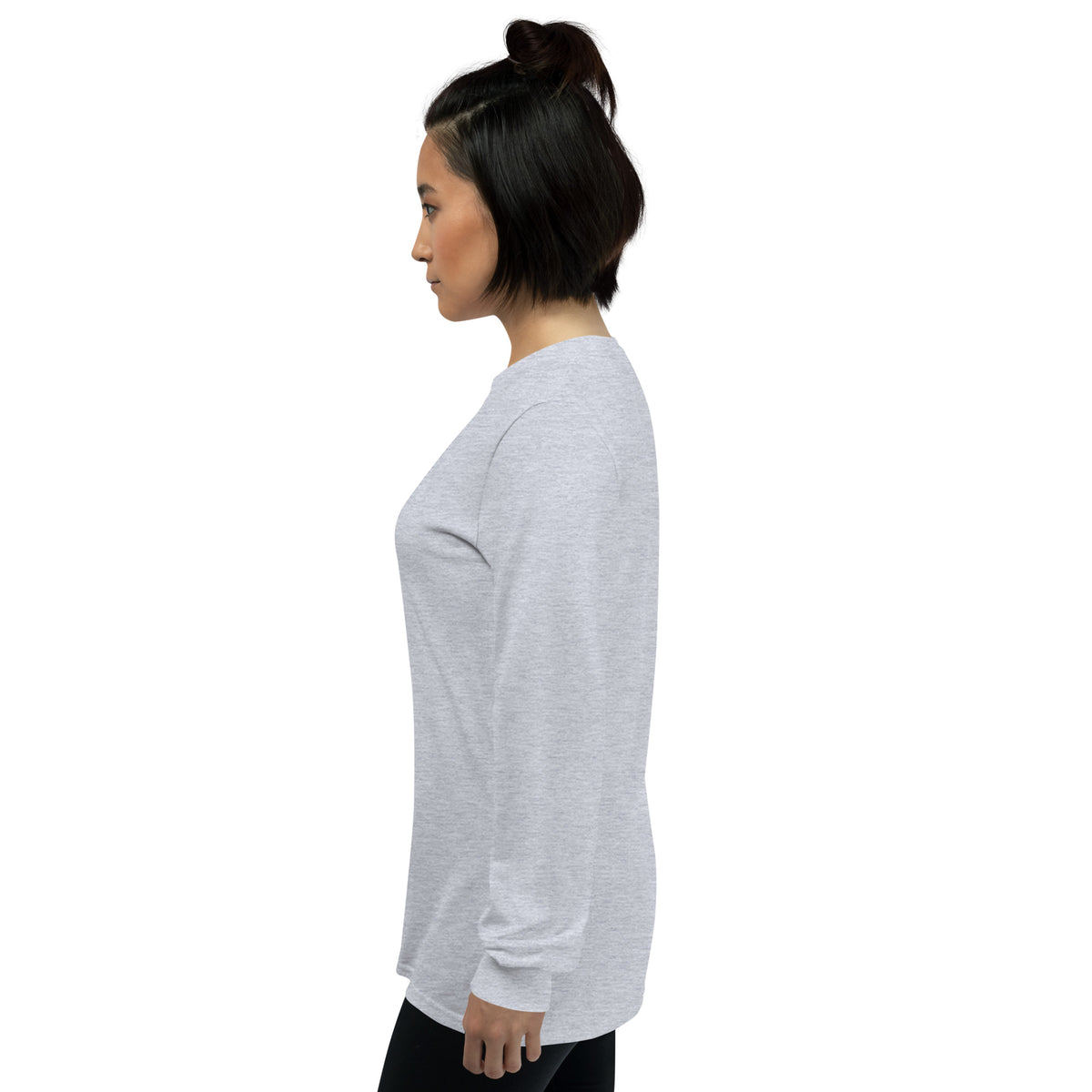 Unisex Tristan's Outlet Faith Collection long sleeve shirt in sport grey, made from comfortable fabric with a classic fit.