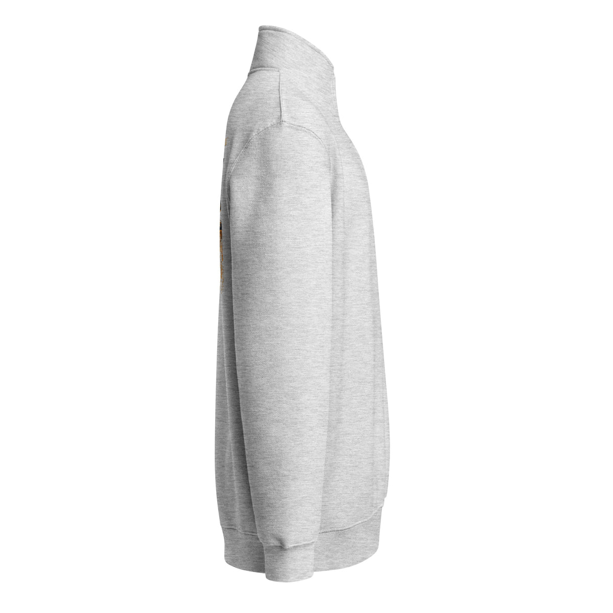 Unisex heather grey premium quarter zip sweatshirt with Ecclesiastes 11:6 quote from Tristan's Outlet.