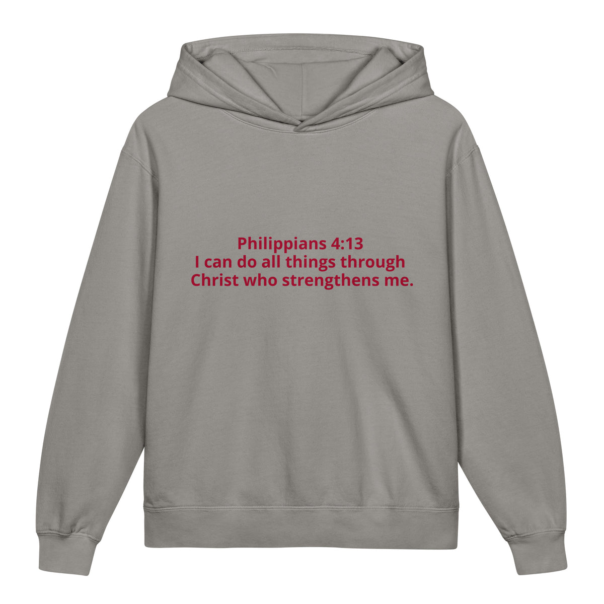 Kids' grey hoodie from Tristan's Outlet, lightweight comfort Colors Signature Youth Sweatshirt with front view.